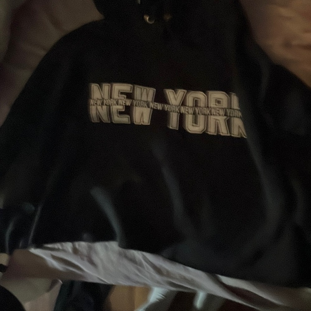 new york sweater crop top